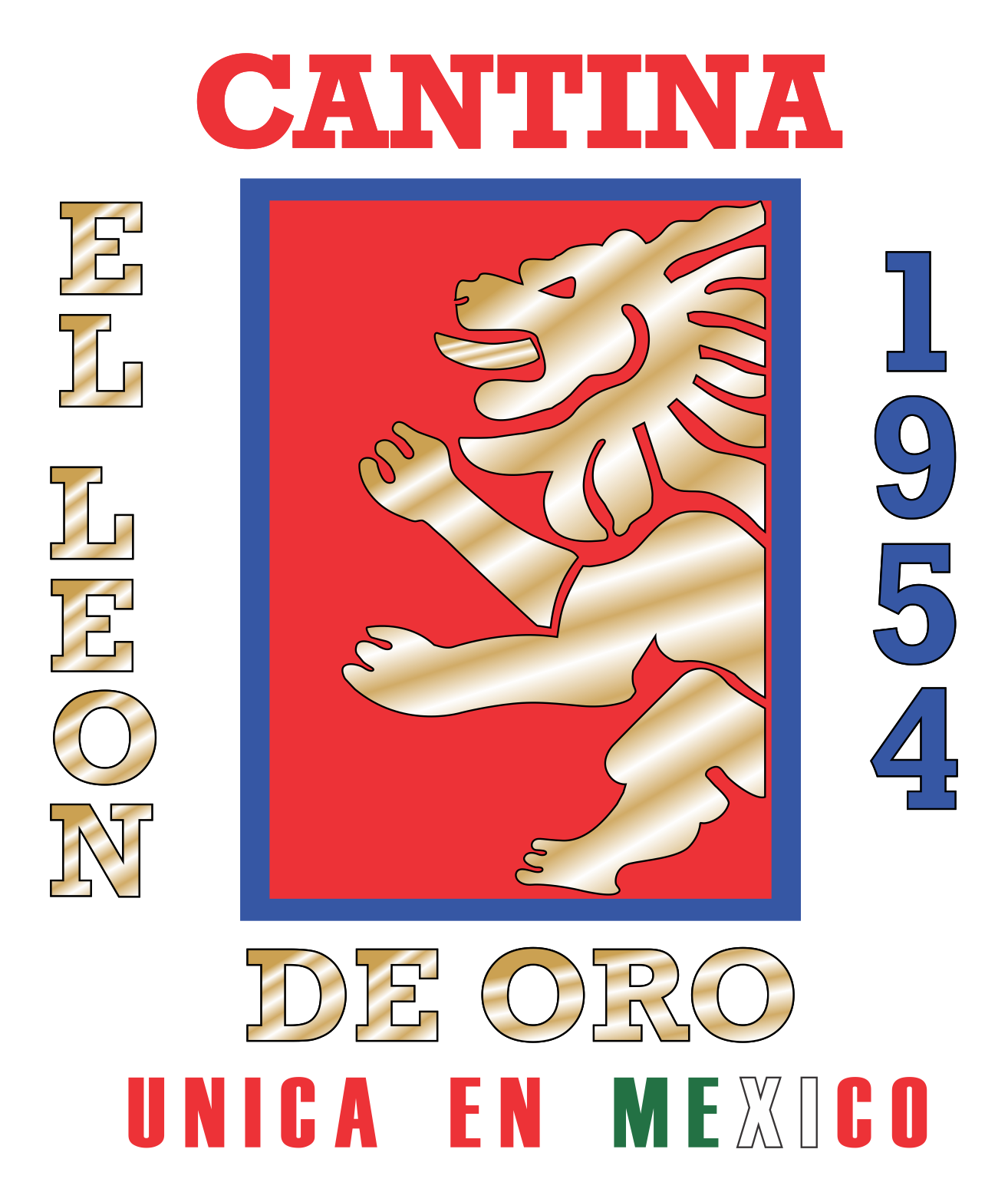 logotipo cantina el leon de oro
