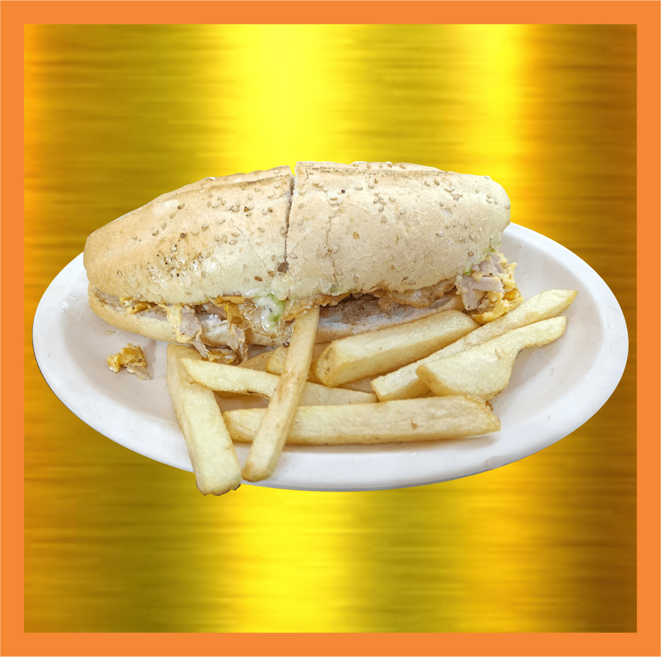 torta de huevo con jamón min